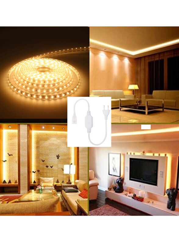 

Yuwell Premium Quality Led Strip Light 120 LED High Bright IP44 LED Strip Light 2835 SMD With US Plug Led Connector For Indoor Outdoor Lighting Room And Kitc