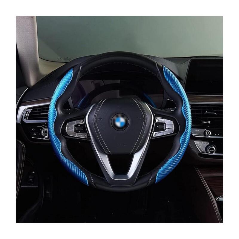 

Yuwell Carbon Fiber Steering Wheel Cover For Unisex Safe And Non Slip Car Steering Cover Universal Fit Car Steering Wheel Protector Carbon Texture For Auto T