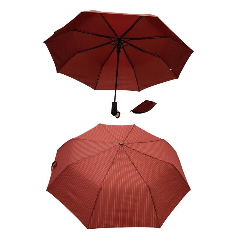 2 Pcs Windproof Large Umbrella For Rain Automatic Open Wind Resistant Umbrellas For Adult Men And Women Travel Umbrella Auto Open For Windproof, Rainproof & UV Protection Maroon