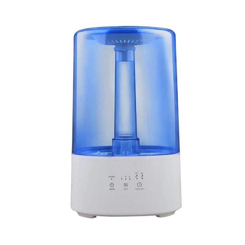 Ultrasonic Humidifiers For Bedroom Top Fill 3.2L Supersized Cool Steam Humidifier With Oil Diffuser Quiet Ultrasonic Aroma Humidifiers For Home Large Room, Baby Multimode And 8H Run Time Blue/White
