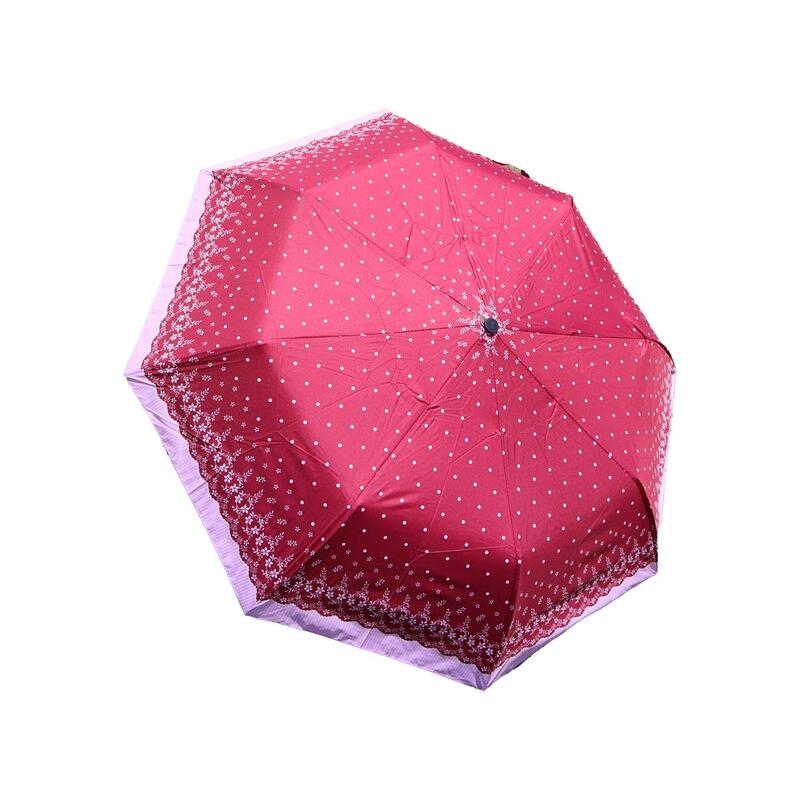 Windproof Large Umbrella For Rain Automatic Open Wind Resistant Umbrellas For Adult Men And Women Travel Umbrella Auto Open For Windproof, Rainproof & UV Protection Maroon/White