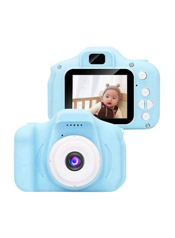 Yuwell Shockproof Mini Kids Camera with Soft Silicone Shell, Blue, 4+ Years