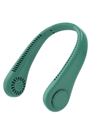 Yuwell USB Rechargeable Battery Operated Neck Fan, Green
