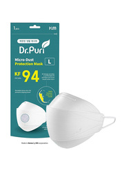 DR. Puri KF 94 Micro Dust Protection Face Mask, White, 10 Masks