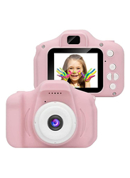 Yuwell Shockproof Mini Kids Camera with Soft Silicone Shell, Pink, 4+ Years