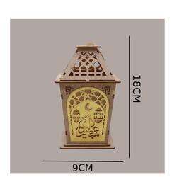 Wooden Ramadan Lantern Ramadan Kareem Decoration Light Eid Decoration Lantern Lamp For Indoor And Outdoor Use Decoration Ramadan Light