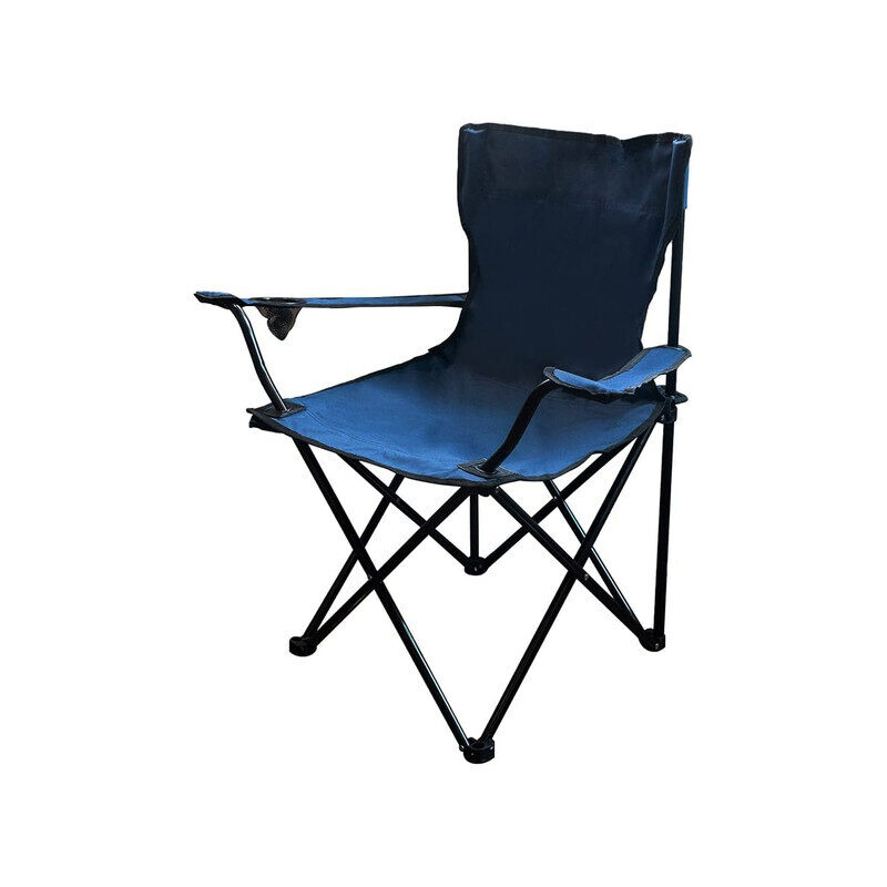 

Yuwell Outdoor Folding Chair With Armrest Camping Fishing Seat Portable Beach Camping Chair Picnic Beach Chair Outdoor Portable Chair 80X47X40CM Dark Blue