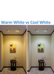 HippoLED 6-Inch Square Down Indoor LED Light, 15W, 3000K, DDLS 215, Wram White