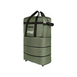 Travel Bag Luggage Trolley Bag Expandable Rolling Duffle Bag 3 Layers Space 5 Wheels Luggage Bag Foldable Suitcase For Multipurpose Use For Unisex 100HX50LX30W Green