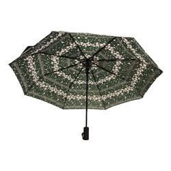 Windproof Large Umbrella For Rain Automatic Open Wind Resistant Umbrellas For Adult Men And Women Travel Umbrella Auto Open For Windproof, Rainproof & UV Protection Green/White