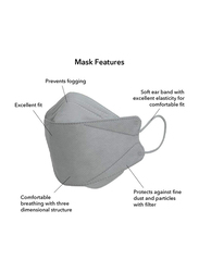 MedOne KF94 Protective Face Mask, Grey, 30 Pieces