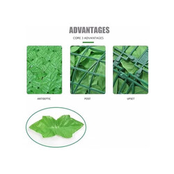 Fence Privacy Screen Artificial Leaf Faux Ivy Expandable Stretchable Privacy Fence Screen Leaf Garden For Balcony Patio Outdoor, Decorative Faux Ivy Fencing Panel 48HX6W Inch Expanded Size 12X72 Inch