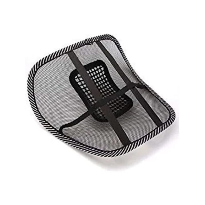 Air Flow Lumbar Support Cushion Car Seat Supports Cushion Waist Pad Comfortable Mesh Chair Relief Lumbar Back Pain Support Car Cushion Office Seat Chair