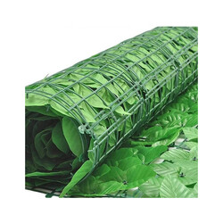 Fence Privacy Screen Artificial Leaf Faux Ivy Expandable Stretchable Privacy Fence Screen Leaf Garden For Balcony Patio Outdoor, Decorative Faux Ivy Fencing Panel 48HX6W Inch Expanded Size 12X72 Inch