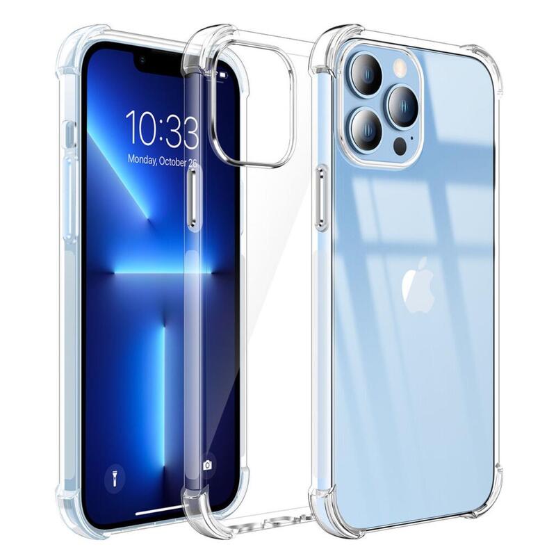 iPhone 13 Pro Max Case Clear 6.7 inch Anti-Yellowing iPhone 13 Pro Max Cover Transparent Slim Thin Crystal Clear Phone Case Shockproof Protective Bumper Protection iPhone Case Cover For Apple iPhone