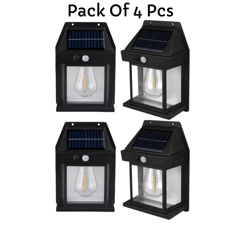 

Yuwell Pack Of 4 Pcs Solar Outdoor Light Solar Motion Sensor Security Lights With 3 Lighting Modes Wireless Solar Wall Lights Waterproof Solar Powered Bulb L
