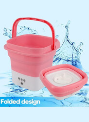 Folding Washing Machine Mini Automatic Clothes Washing Machine Portable Lightweight Automatic Washing Machine With Detachable Drain Basket 8 Liter Portable Washer Spin Dryer With 3 Adjustable Modes