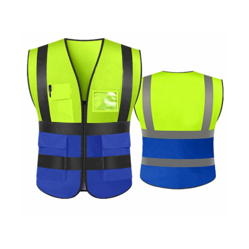 

Yuwell Reflective Safety Vest For Women And Men High Visibility Safety Jacket With Pockets And Zip For Easy To Wear 2XL