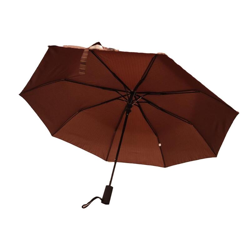 Windproof Large Umbrella For Rain Automatic Open Wind Resistant Umbrellas For Adult Men And Women Travel Umbrella Auto Open For Windproof, Rainproof & UV Protection Brown