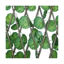 Fence Privacy Screen Artificial Leaf Faux Ivy Expandable Stretchable Privacy Fence Screen Leaf Garden For Balcony Patio Outdoor, Decorative Faux Ivy Fencing Panel 48HX6W Inch Expanded Size 12X72 Inch