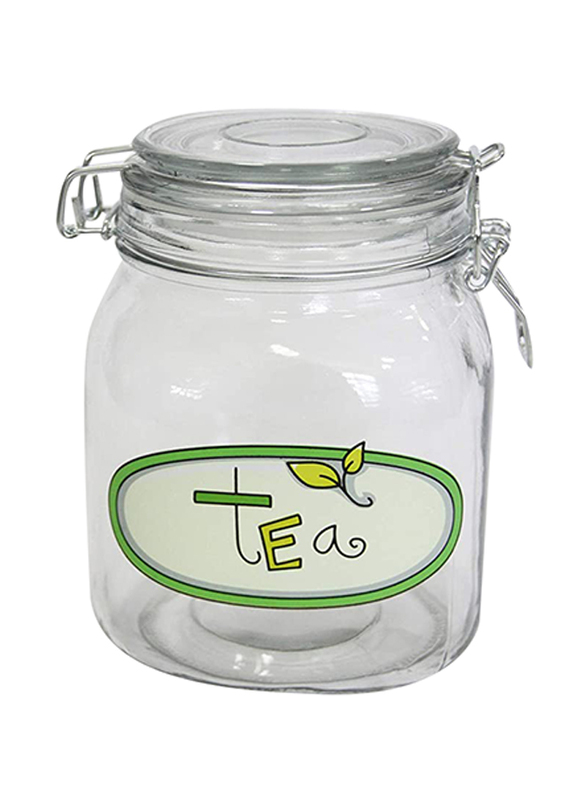 Orchid Tea Canister, 1 Liter, Clear