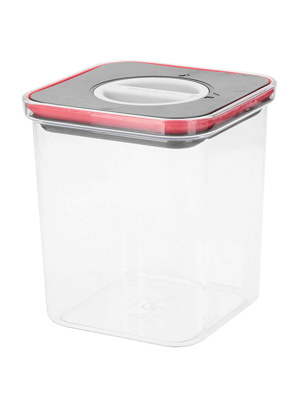 Neoflam Smart Seal Square Dry Food Storage, 1.4 Liters, Transparent