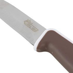 Elianware Stainless Steel Fruit Knife, P 504, Silver/Maroon