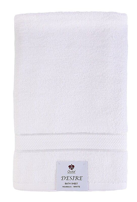 

ORCHID DESIRE BATH SHEET 89X178CM WHITE