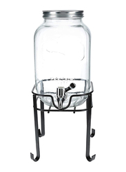 Orchid Beverage Dispenser with Stand, Clear/Black