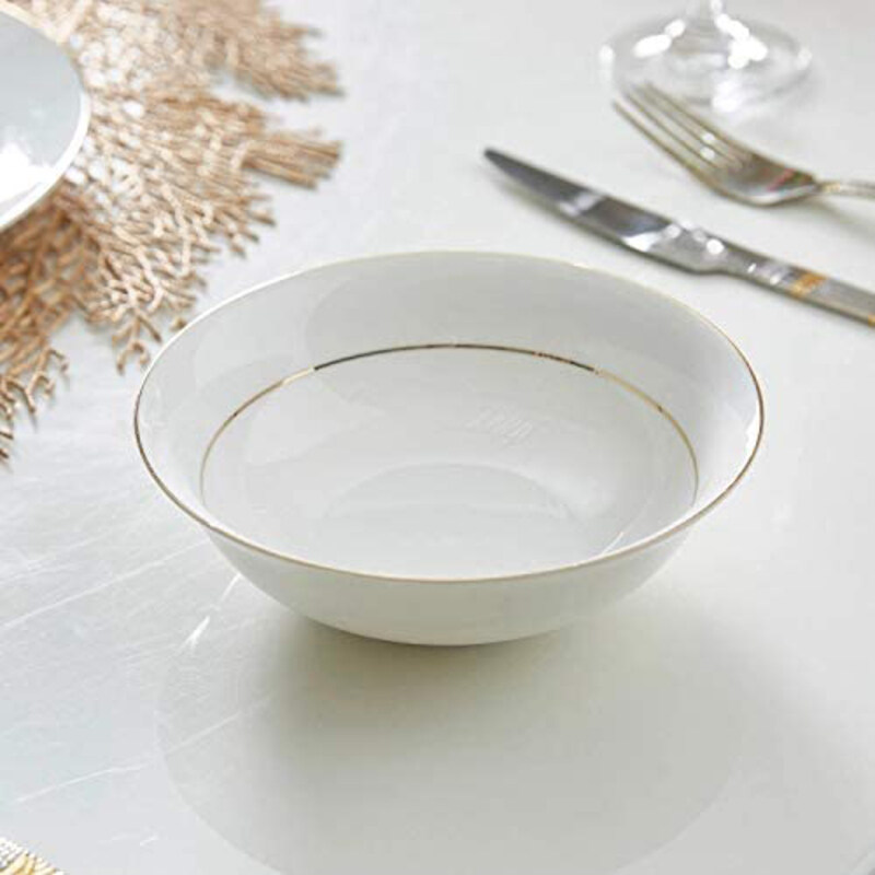 

Queens 5.5-inch Bone China Round Soup Bowl, White