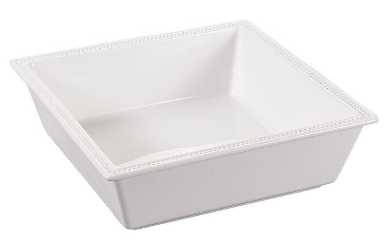 

ORCHID 10.2" EMBOSSED SQUARE SERVING BOWL