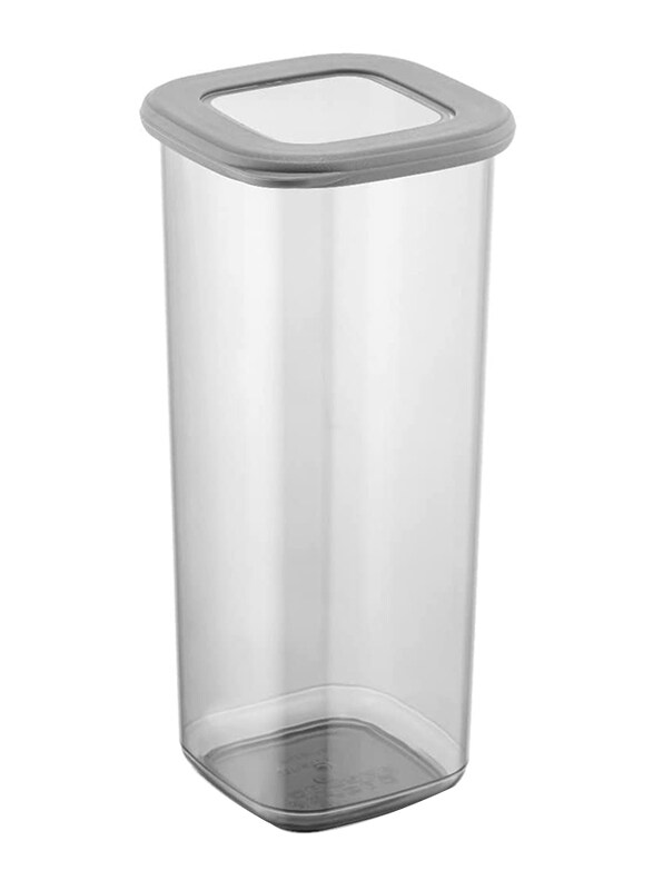 

Orchid Plastic Foly Life Airtight Meal Preparation Re-Usable Food Storage Box with Locking Lids, 1.75 Liters, Grey