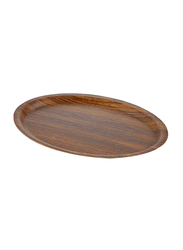 Evelin Oval Serving Tray, 10177M, Brown