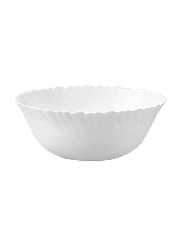 

Orchid 9-Inch Opalware Classique Porcelain Round Serving Bowl, White