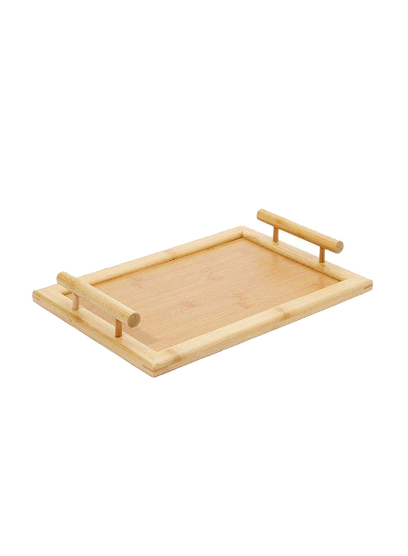 Orchid Large Rectangle Serving Tray, Beige