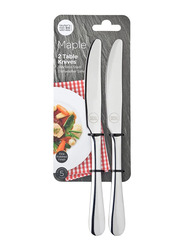 Taylor's Eye Witness 2-Piece Maple Stainless Steel Table Knives, BST001, Silver