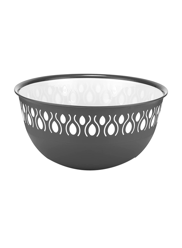 Orchid 5-Ltr Melamine Round Foly Life Multipurpose Bowl, Grey