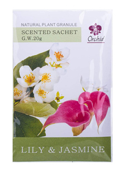 Orchid Natural Lily & Jasmine Scented Sachet, 20g, Multicolour