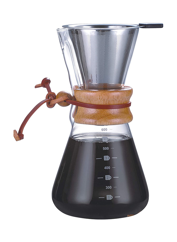 Neoflam 600ml Pour Over Coffee Brewer, Clear
