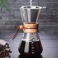Neoflam Pour-Over Manual Coffee Pot, Clear