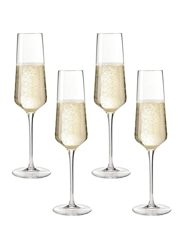 

Orchid 220ml 4-Piece Royal Leerdam Leyda Champagne Glass Set, Clear