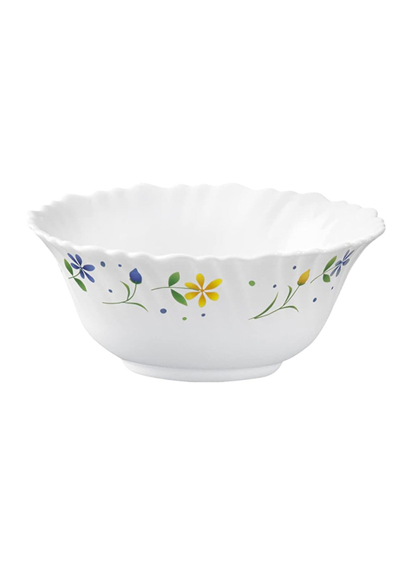 

Orchid 2-Piece 5-inch Opalware Twilight Ceramic Round Soup Bowl Set, White