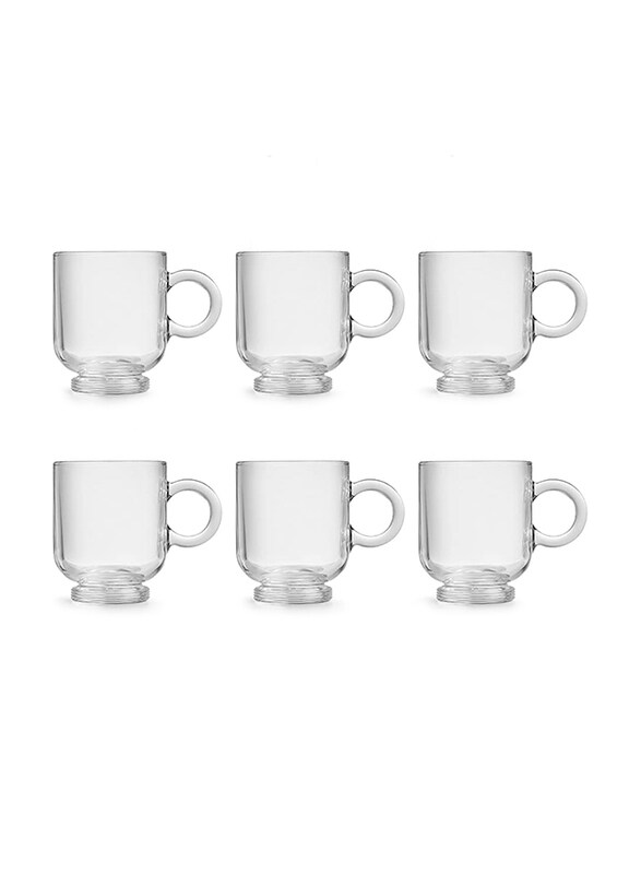 

Orchid 220ml 6-Piece Royal Leerdam Sentido Cappuccino Mug Set, Clear