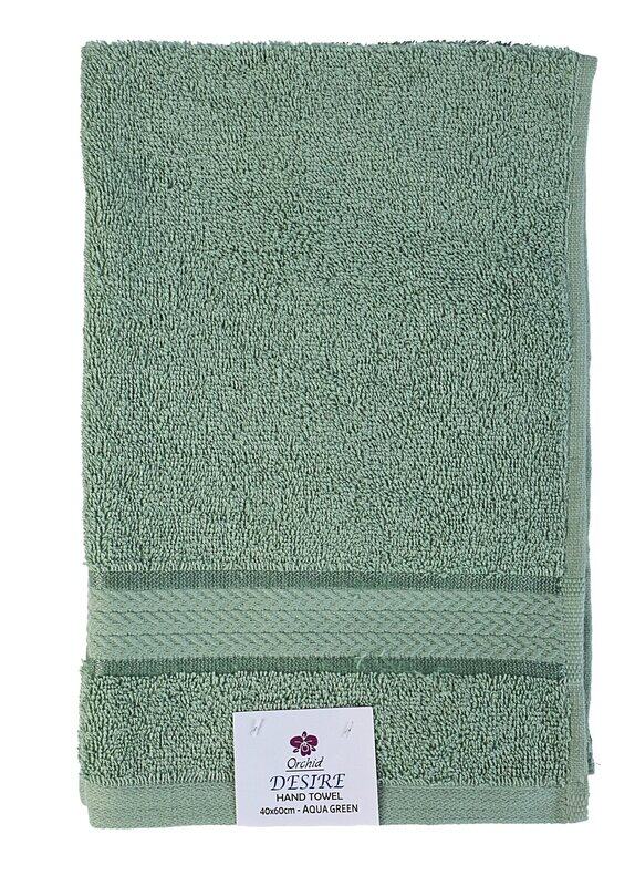 

ORCHID DESIRE HAND TOWEL 41X61CM AQUA GREEN