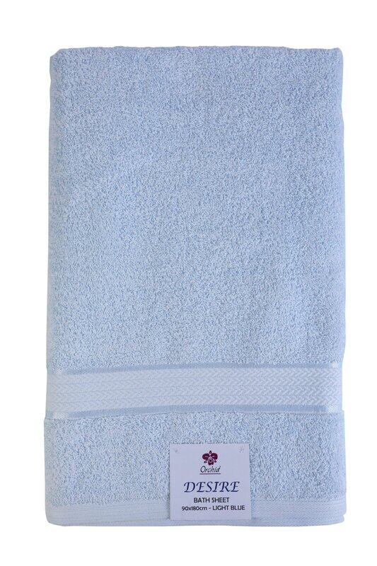 

ORCHID DESIRE BATH SHEET 89X178CM LIGHT BLUE