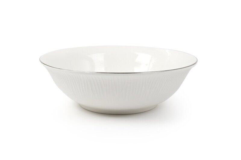 

ORCHID 9" NEW BONE CHINA EMBOSSED BOWL LINEN