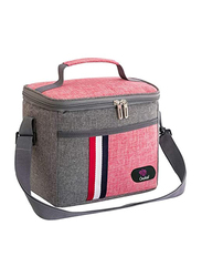 Orchid Insulated Lunch Bag, Pink/Grey
