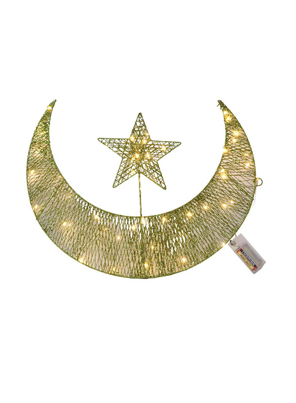 

Saving Home Ramadan Hilal LED Light, 51cm, EL31687, Gold