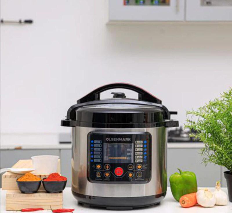 

Olsenmark 6L Electric Digital Pressure Cooker, OMMC2436, Silver/Black