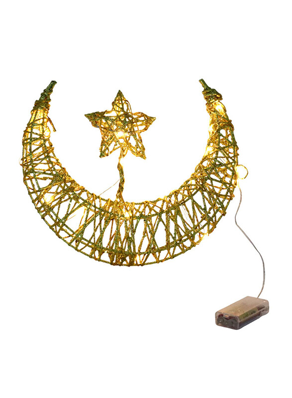 

Saving Home Ramadan Hilal LED Light, 25cm, EL31703, Gold